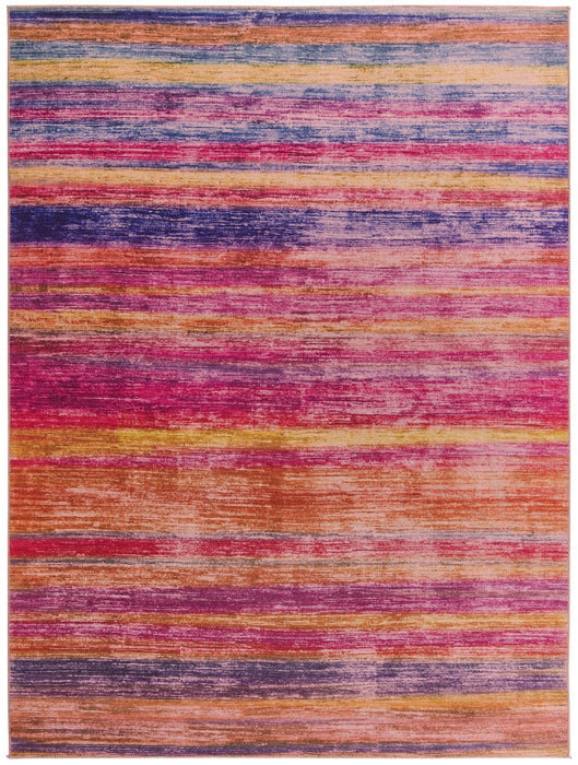 Unique Loom Asha Collection Area Rug - Rosas