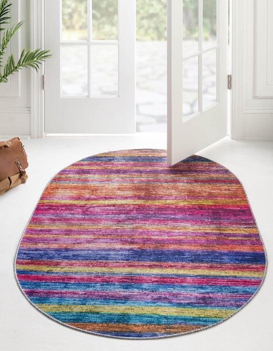 Unique Loom Asha Collection Area Rug - Rosas
