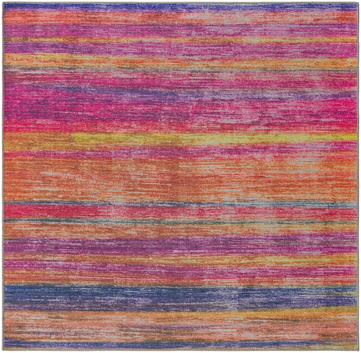 Unique Loom Asha Collection Area Rug - Rosas