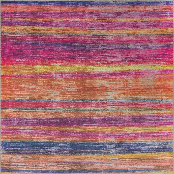 Unique Loom Asha Collection Area Rug - Rosas