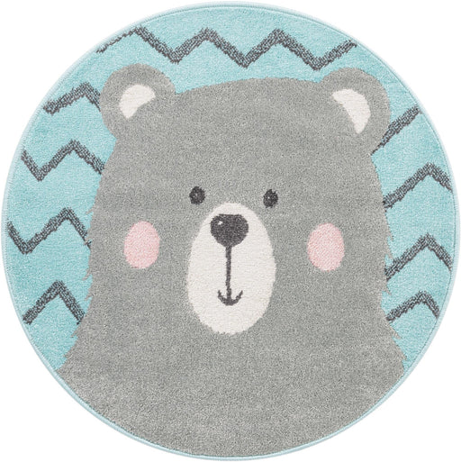 Unique Loom Whimsy Kids Collection Area Rug - Bear