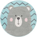 Unique Loom Whimsy Kids Collection Area Rug - Bear