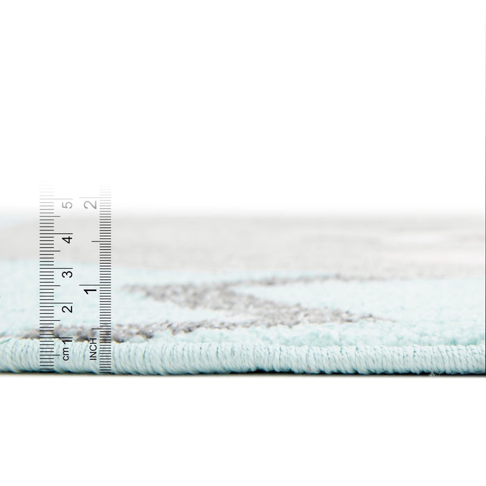 Unique Loom Whimsy Kids Collection Area Rug - Bear