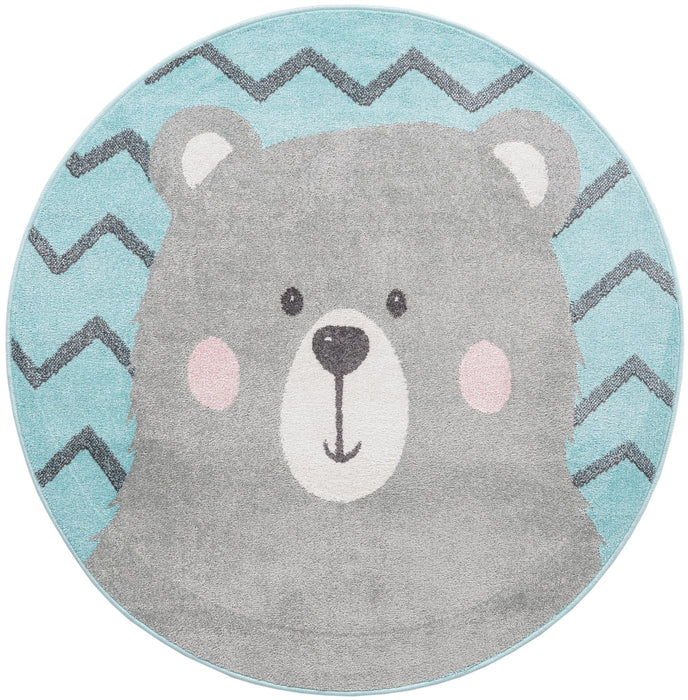 Unique Loom Whimsy Kids Collection Area Rug - Bear