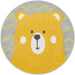Unique Loom Whimsy Kids Collection Area Rug - Bear