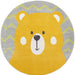 Unique Loom Whimsy Kids Collection Area Rug - Bear