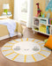 Unique Loom Whimsy Kids Collection Area Rug - Smiling Sunshine