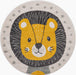 Unique Loom Whimsy Kids Collection Area Rug - Friendly Lion
