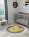Unique Loom Whimsy Kids Collection Area Rug - Friendly Lion