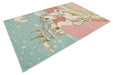 Unique Loom Whimsy Kids Collection Area Rug - Jolly Unicorn