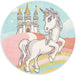 Unique Loom Whimsy Kids Collection Area Rug - Jolly Unicorn