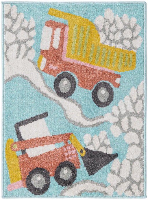 Unique Loom Whimsy Kids Collection Area Rug - Trucks