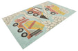 Unique Loom Whimsy Kids Collection Area Rug - Trucks