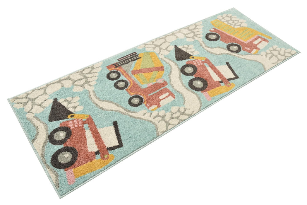 Unique Loom Whimsy Kids Collection Area Rug - Trucks