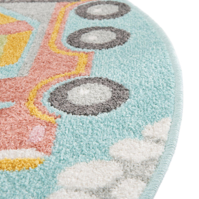 Unique Loom Whimsy Kids Collection Area Rug - Trucks