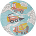 Unique Loom Whimsy Kids Collection Area Rug - Trucks