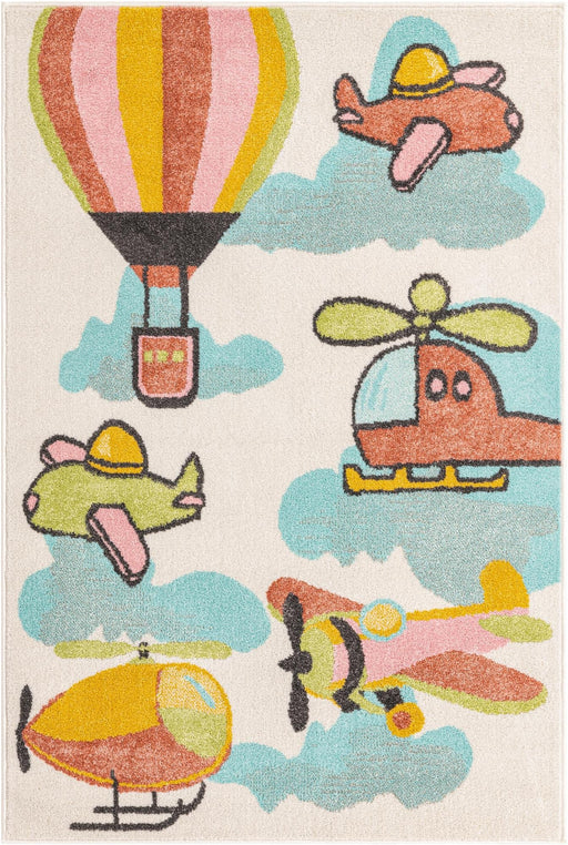 Unique Loom Whimsy Kids Collection Area Rug - Flying High