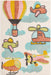 Unique Loom Whimsy Kids Collection Area Rug - Flying High