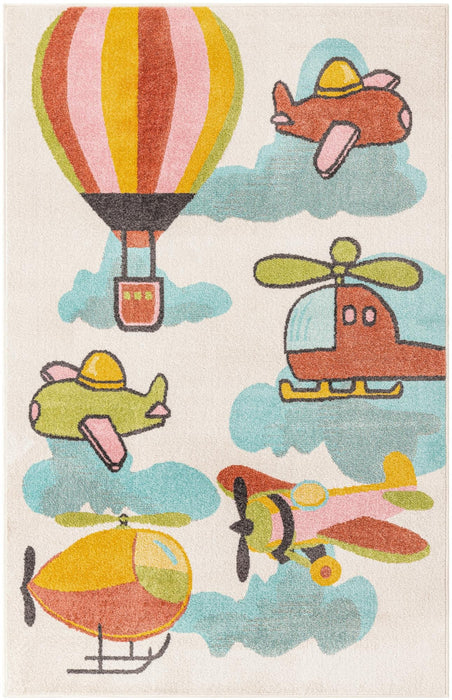 Unique Loom Whimsy Kids Collection Area Rug - Flying High