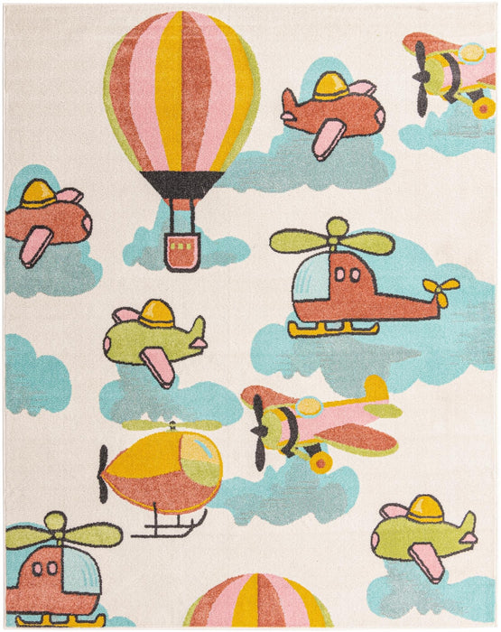 Unique Loom Whimsy Kids Collection Area Rug - Flying High