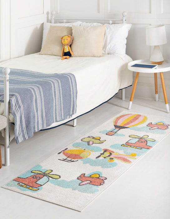 Unique Loom Whimsy Kids Collection Area Rug - Flying High