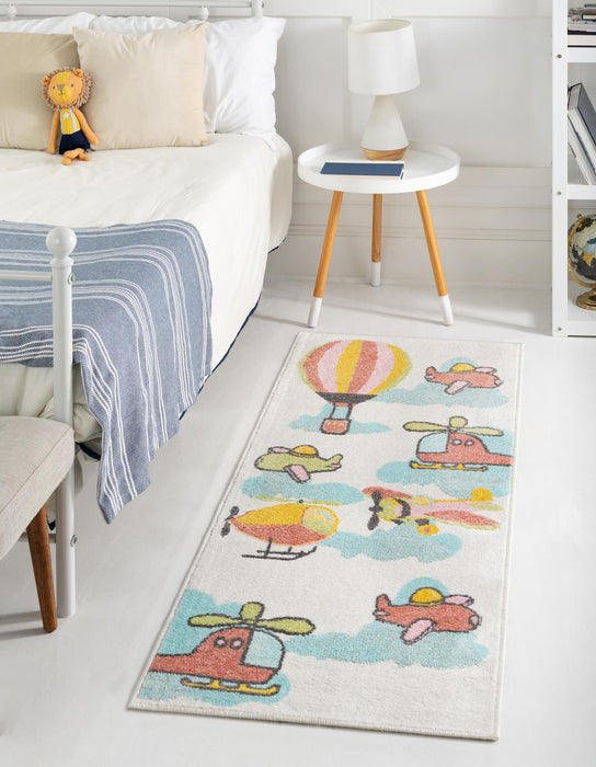 Unique Loom Whimsy Kids Collection Area Rug - Flying High