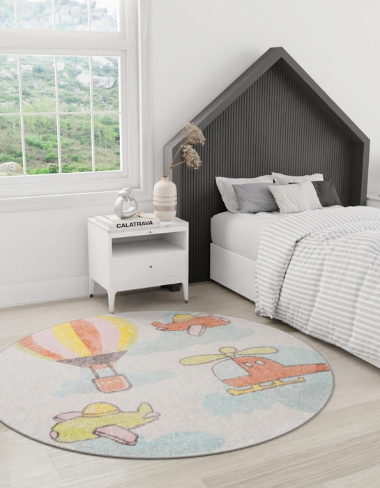 Unique Loom Whimsy Kids Collection Area Rug - Flying High