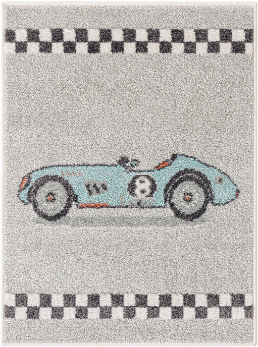 Unique Loom Whimsy Kids Collection Area Rug - Race Car