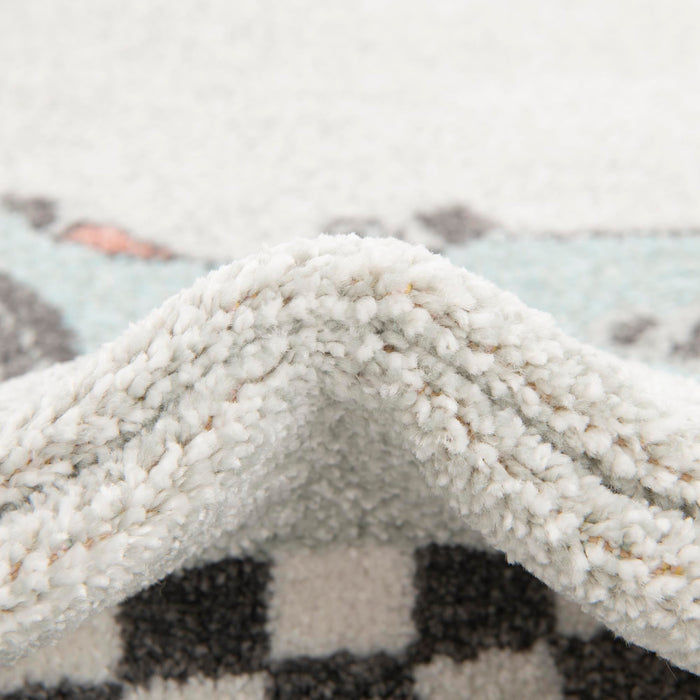 Unique Loom Whimsy Kids Collection Area Rug - Race Car