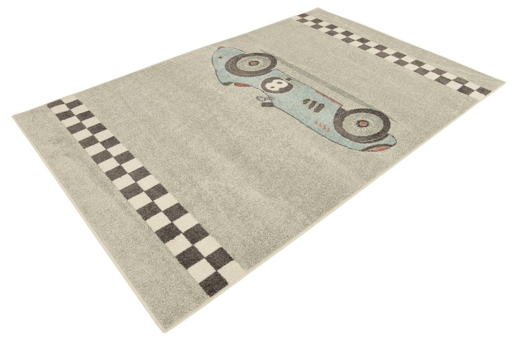 Unique Loom Whimsy Kids Collection Area Rug - Race Car