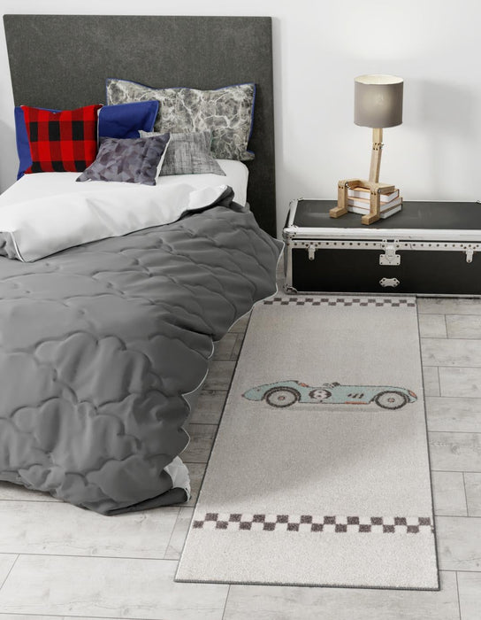 Unique Loom Whimsy Kids Collection Area Rug - Race Car