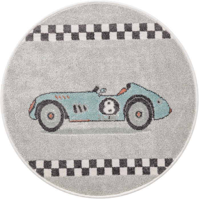 Unique Loom Whimsy Kids Collection Area Rug - Race Car