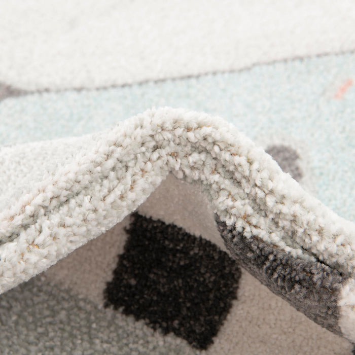 Unique Loom Whimsy Kids Collection Area Rug - Race Car