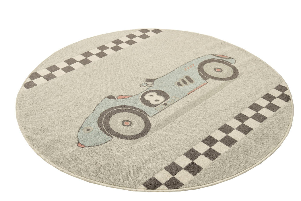 Unique Loom Whimsy Kids Collection Area Rug - Race Car