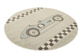 Unique Loom Whimsy Kids Collection Area Rug - Race Car
