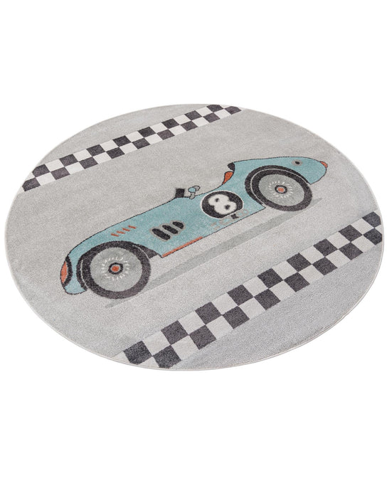 Unique Loom Whimsy Kids Collection Area Rug - Race Car