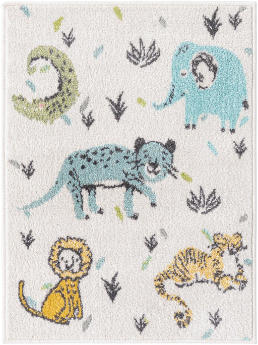 Unique Loom Whimsy Kids Collection Area Rug - Zoo