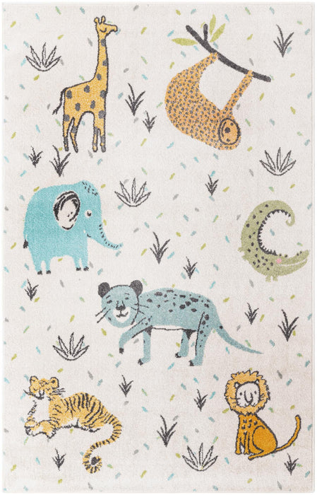 Unique Loom Whimsy Kids Collection Area Rug - Zoo