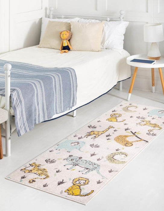 Unique Loom Whimsy Kids Collection Area Rug - Zoo