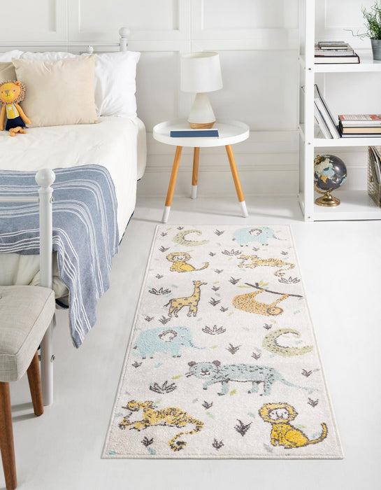 Unique Loom Whimsy Kids Collection Area Rug - Zoo