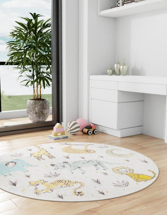Unique Loom Whimsy Kids Collection Area Rug - Zoo