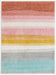 Unique Loom Whimsy Kids Collection Area Rug - Pastel Abstract Rainbow