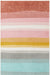Unique Loom Whimsy Kids Collection Area Rug - Pastel Abstract Rainbow