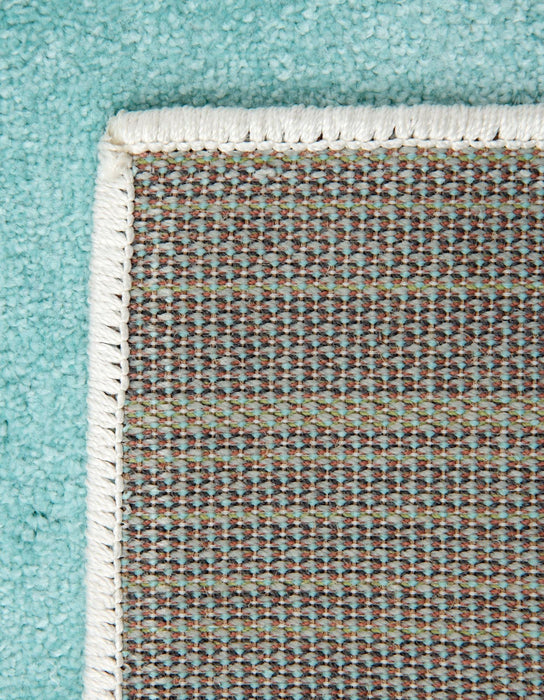 Unique Loom Whimsy Kids Collection Area Rug - Pastel Abstract Rainbow