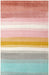 Unique Loom Whimsy Kids Collection Area Rug - Pastel Abstract Rainbow