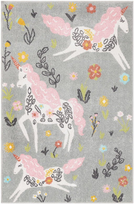 Unique Loom Whimsy Kids Collection Area Rug - Unicorns