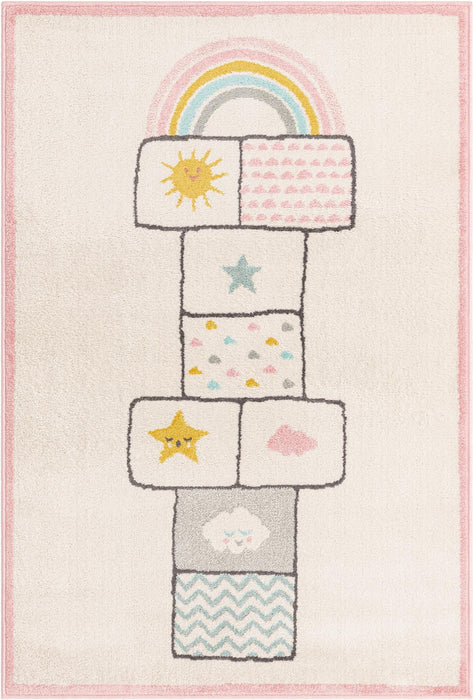 Unique Loom Whimsy Kids Collection Area Rug - Hopscotch