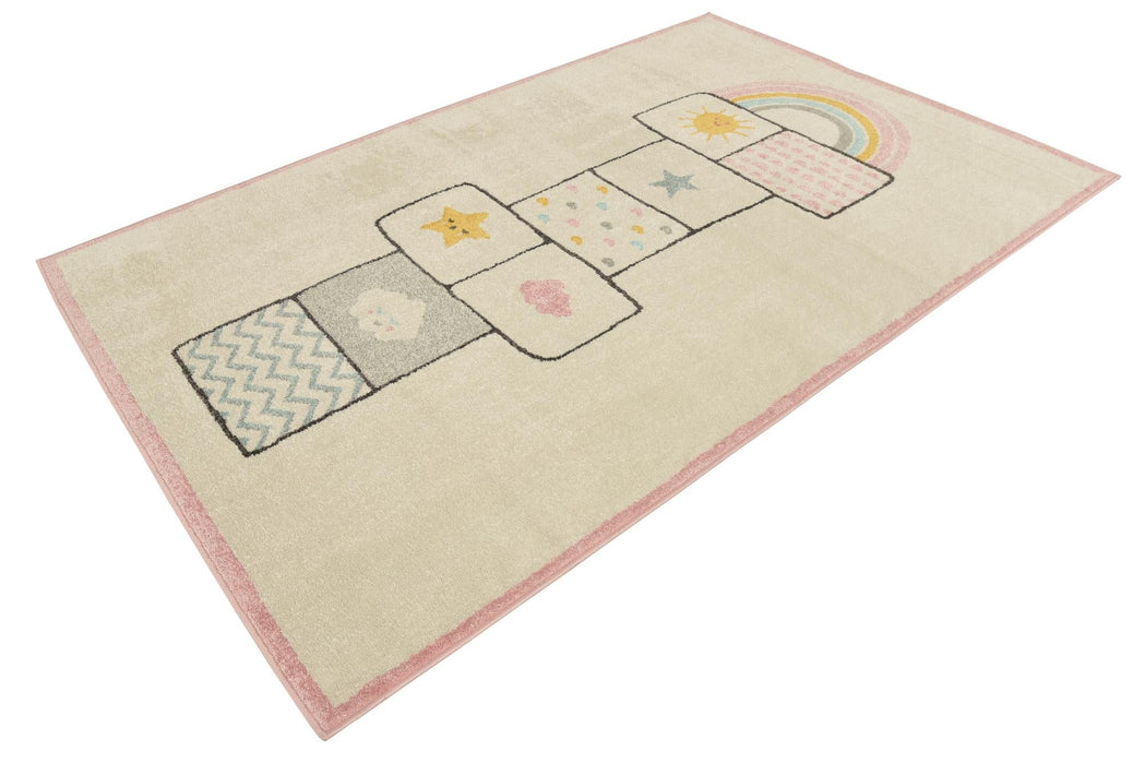 Unique Loom Whimsy Kids Collection Area Rug - Hopscotch