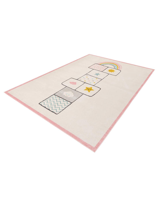 Unique Loom Whimsy Kids Collection Area Rug - Hopscotch