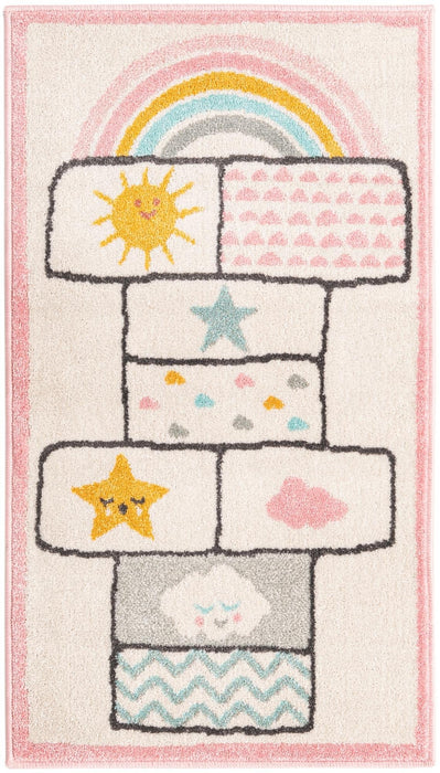 Unique Loom Whimsy Kids Collection Area Rug - Hopscotch